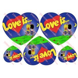 Вафельна картинка Love 076